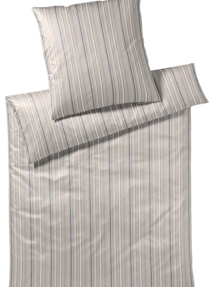 Elegante PLAY SOLITAIRE Satin-Bettwäsche 140x200cm/70x90cm Farbe Sand – Bild 2